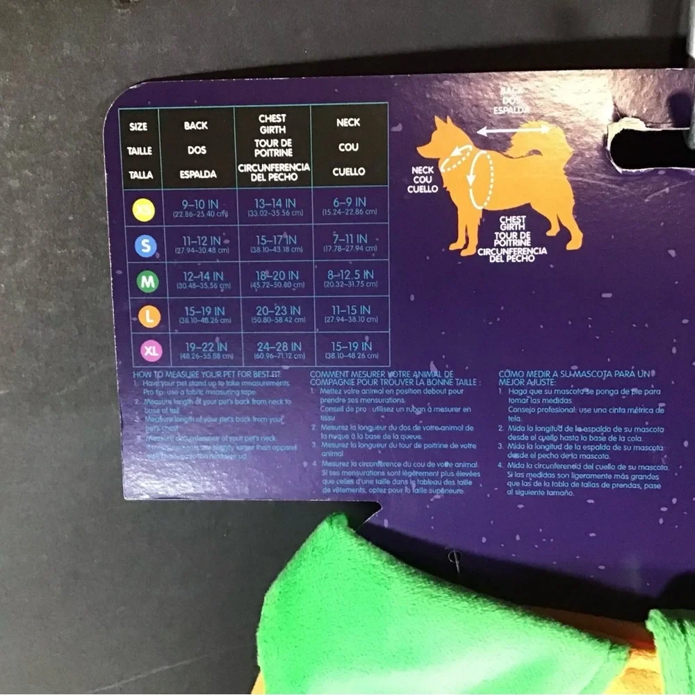 Disney Parks Mickey Jack O Lantern Pumpkin Glow in The Dark Dog Costume Medium